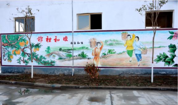 镇平乡镇文化墙 乡风文明焕发新活力